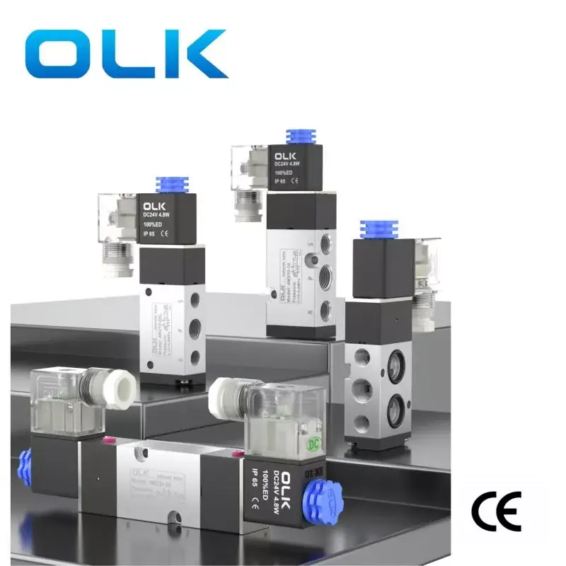4M serijos solenoidinis vožtuvas 5 kelias